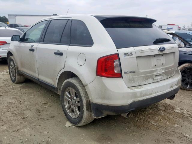 2FMDK3GC1BBB47681 - 2011 FORD EDGE SE WHITE photo 3