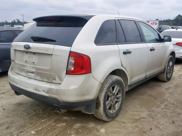 2FMDK3GC1BBB47681 - 2011 FORD EDGE SE WHITE photo 4