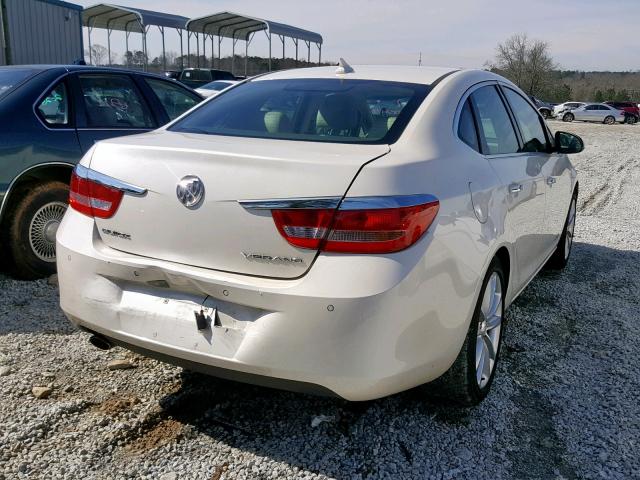 1G4PS5SK9C4157099 - 2012 BUICK VERANO WHITE photo 4