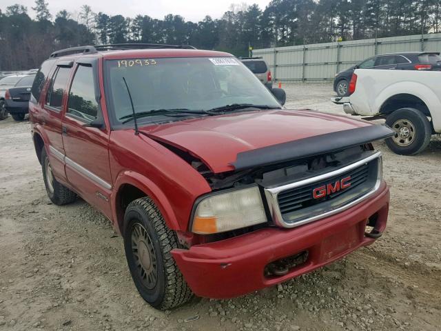 1GKDT13W6W2530067 - 1998 GMC ENVOY RED photo 1