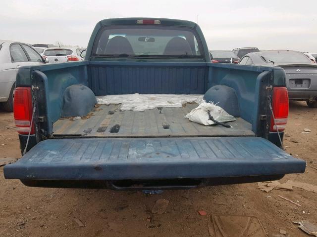 1B7FL26X3XS316105 - 1999 DODGE DAKOTA GREEN photo 6