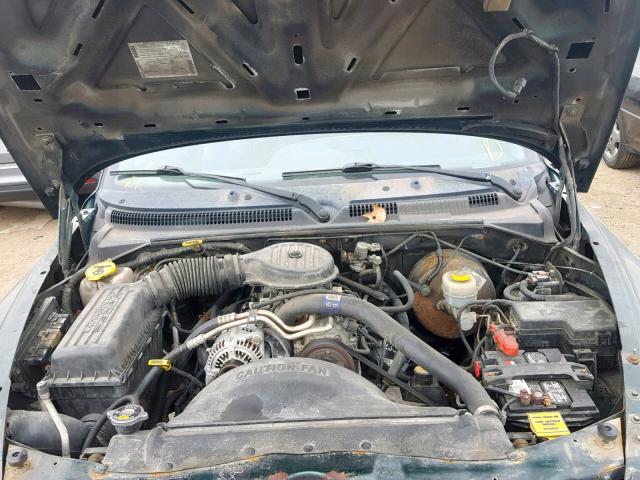 1B7FL26X3XS316105 - 1999 DODGE DAKOTA GREEN photo 7