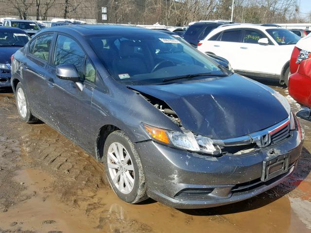 2HGFB2F98CH547847 - 2012 HONDA CIVIC EXL GRAY photo 1