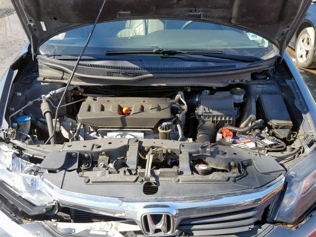 2HGFB2F98CH547847 - 2012 HONDA CIVIC EXL GRAY photo 7