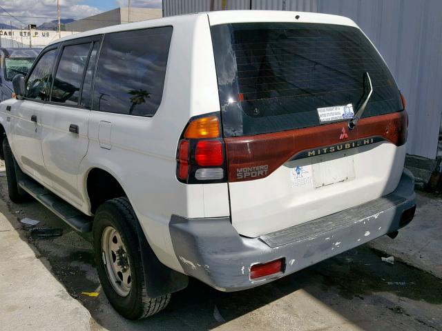 JA4LS21H71P032213 - 2001 MITSUBISHI MONTERO SP WHITE photo 3