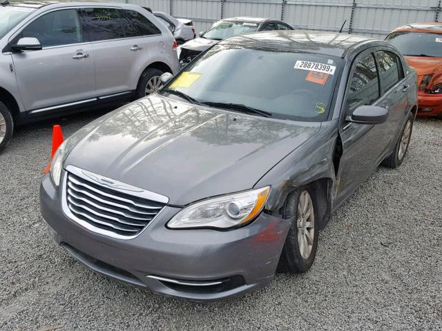 1C3CCBBB6DN584724 - 2013 CHRYSLER 200 TOURIN GRAY photo 2