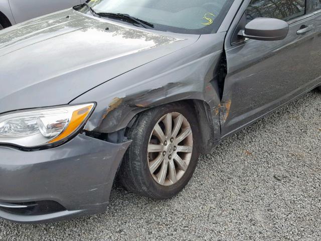 1C3CCBBB6DN584724 - 2013 CHRYSLER 200 TOURIN GRAY photo 9