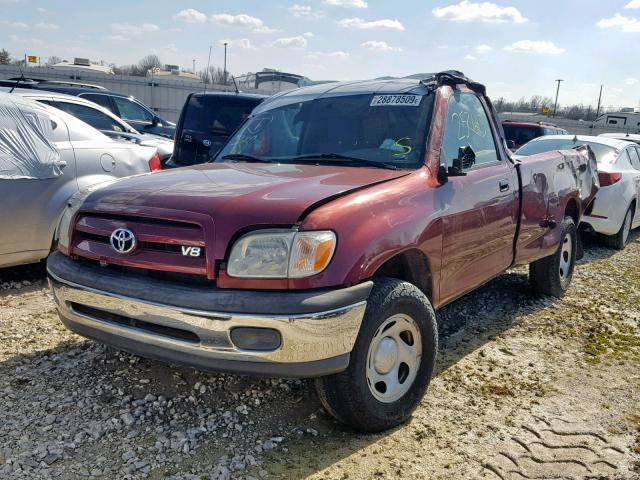 5TBKT42116S484823 - 2006 TOYOTA TUNDRA RED photo 2