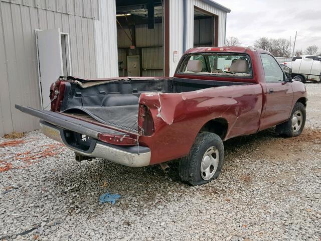 5TBKT42116S484823 - 2006 TOYOTA TUNDRA RED photo 4