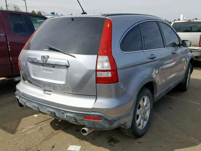 JHLRE48777C060581 - 2007 HONDA CR-V EXL SILVER photo 4