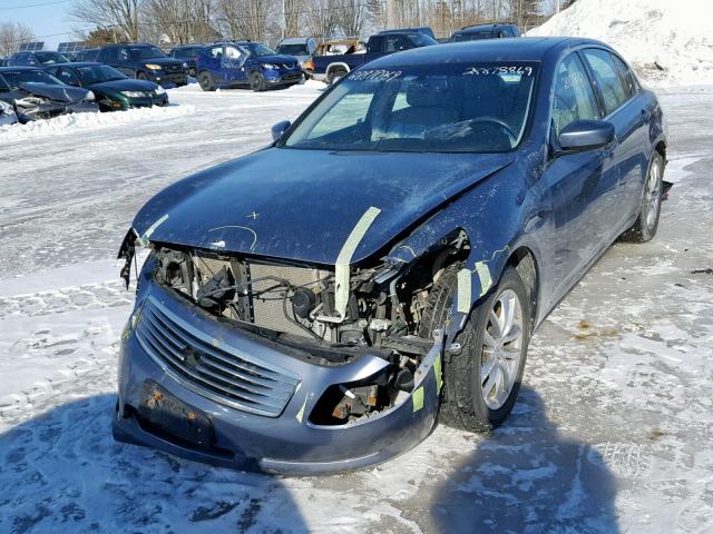 JNKCV61F59M350569 - 2009 INFINITI G37 BLUE photo 2