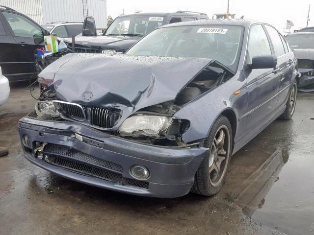 WBAEV53472KM22094 - 2002 BMW 330 I GRAY photo 2