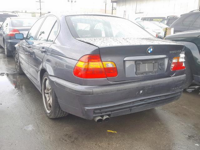 WBAEV53472KM22094 - 2002 BMW 330 I GRAY photo 3