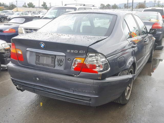 WBAEV53472KM22094 - 2002 BMW 330 I GRAY photo 4