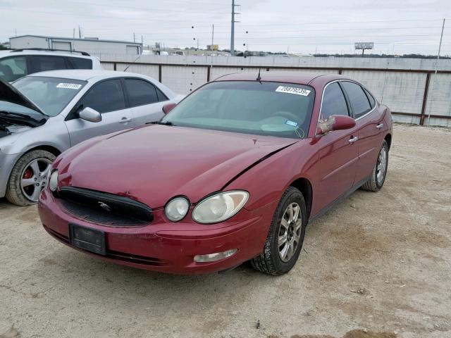 2G4WC532051193026 - 2005 BUICK LACROSSE C RED photo 2