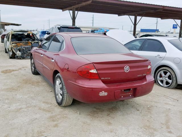 2G4WC532051193026 - 2005 BUICK LACROSSE C RED photo 3