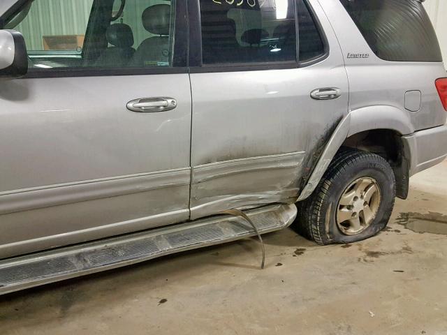 5TDBT48A11S009194 - 2001 TOYOTA SEQUOIA LI SILVER photo 9