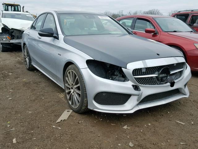 55SWF6EB7GU137761 - 2016 MERCEDES-BENZ C 450 4MAT SILVER photo 1