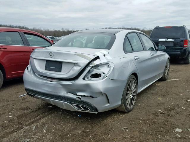 55SWF6EB7GU137761 - 2016 MERCEDES-BENZ C 450 4MAT SILVER photo 3