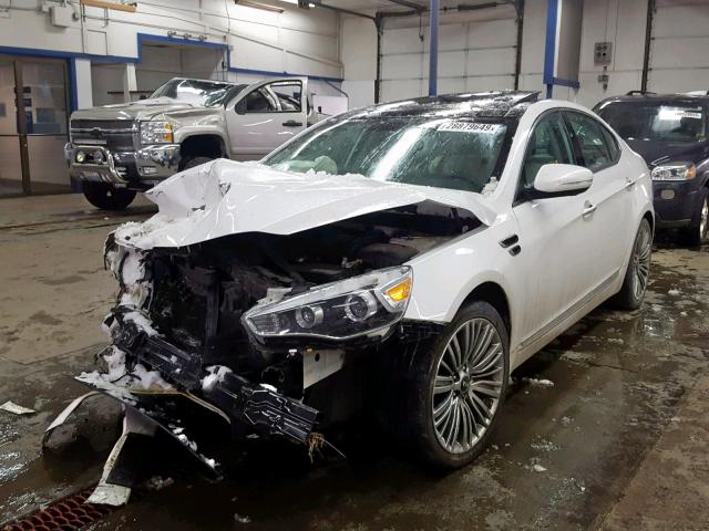 KNALN4D77G5207900 - 2016 KIA CADENZA LU WHITE photo 2