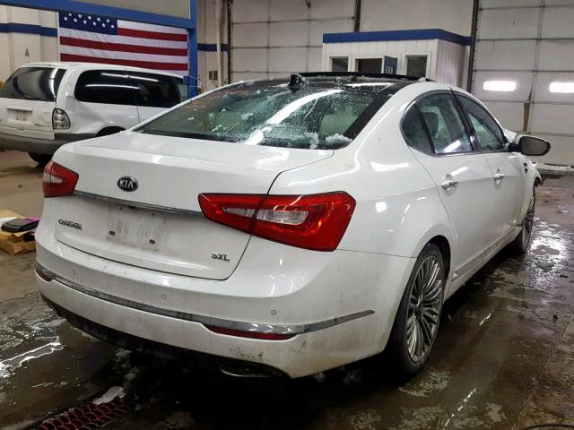 KNALN4D77G5207900 - 2016 KIA CADENZA LU WHITE photo 4