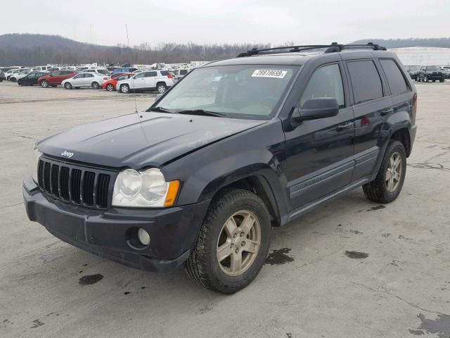 1J4GR48K76C115116 - 2006 JEEP GRAND CHER BLACK photo 2