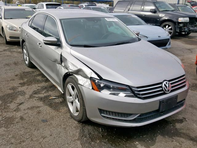 1VWBP7A3XDC110853 - 2013 VOLKSWAGEN PASSAT SE SILVER photo 1