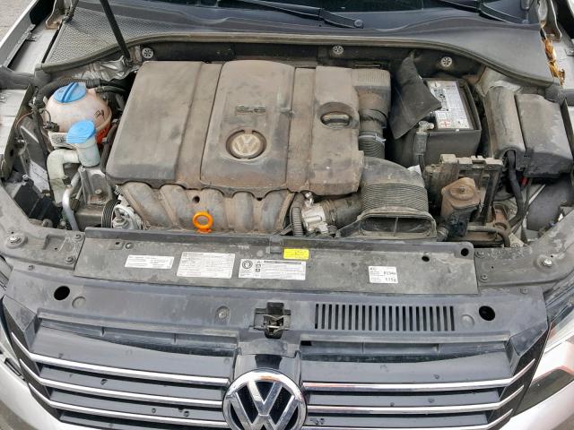 1VWBP7A3XDC110853 - 2013 VOLKSWAGEN PASSAT SE SILVER photo 7