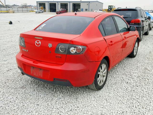 JM1BK12F071697152 - 2007 MAZDA 3 I RED photo 4