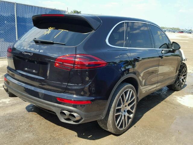 WP1AB2A26FLA56413 - 2015 PORSCHE CAYENNE S BLACK photo 4