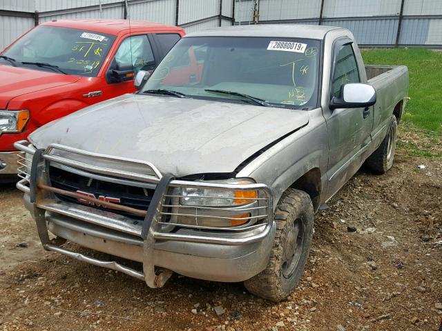 1GTEK14T5YZ155550 - 2000 GMC NEW SIERRA BEIGE photo 2