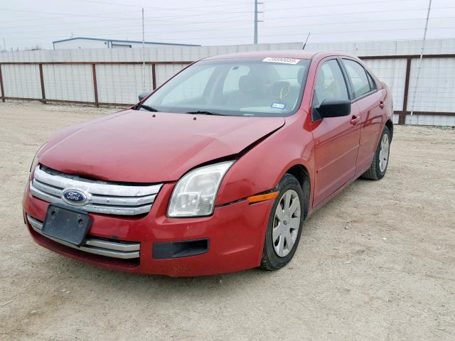 3FAHP06Z57R160766 - 2007 FORD FUSION S MAROON photo 2