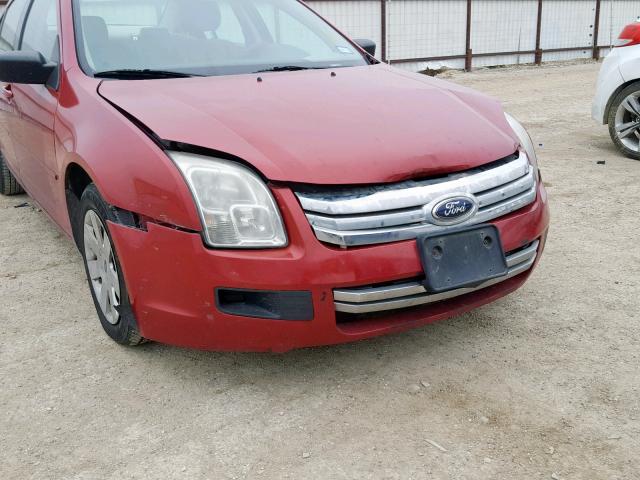 3FAHP06Z57R160766 - 2007 FORD FUSION S MAROON photo 9