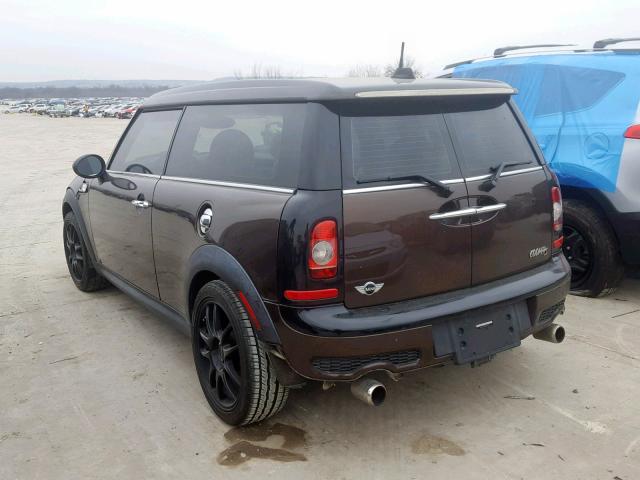 WMWMM33599TP91037 - 2009 MINI COOPER S C BROWN photo 3