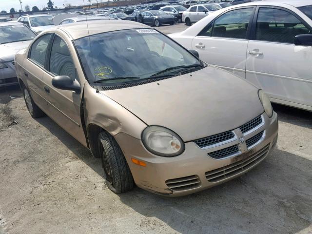 1B3ES26C33D117647 - 2003 DODGE NEON SE GOLD photo 1