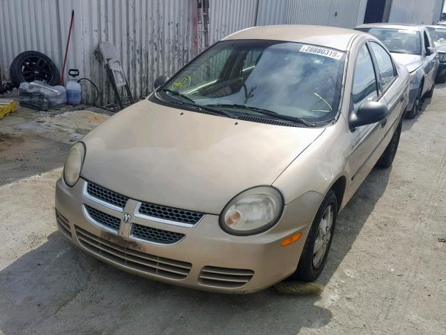 1B3ES26C33D117647 - 2003 DODGE NEON SE GOLD photo 2