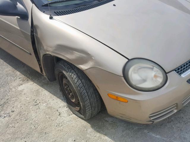 1B3ES26C33D117647 - 2003 DODGE NEON SE GOLD photo 9