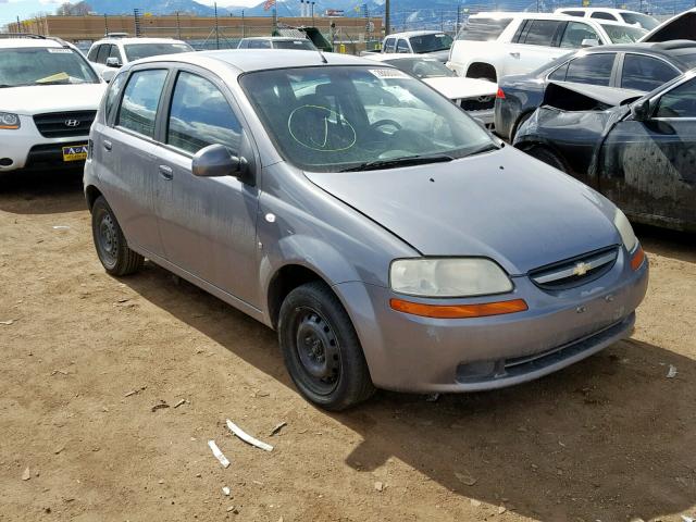 KL1TD66677B756771 - 2007 CHEVROLET AVEO BASE ვერცხლისფერი ფოტო 1