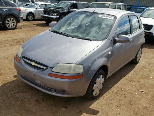 KL1TD66677B756771 - 2007 CHEVROLET AVEO BASE ვერცხლისფერი ფოტო 2