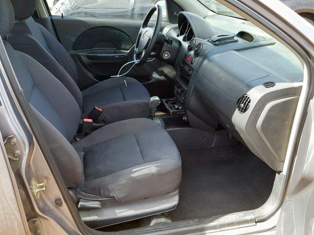 KL1TD66677B756771 - 2007 CHEVROLET AVEO BASE ვერცხლისფერი ფოტო 5