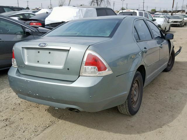 3FAFP06Z66R197718 - 2006 FORD FUSION S GREEN photo 4