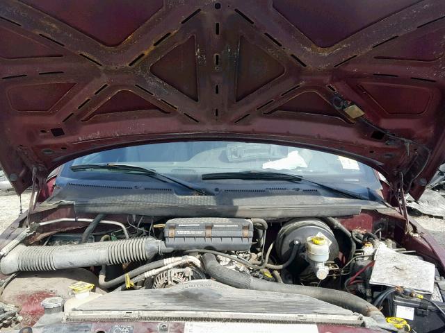 3B7KC26Z6YM208054 - 2000 DODGE RAM 2500 BURGUNDY photo 7