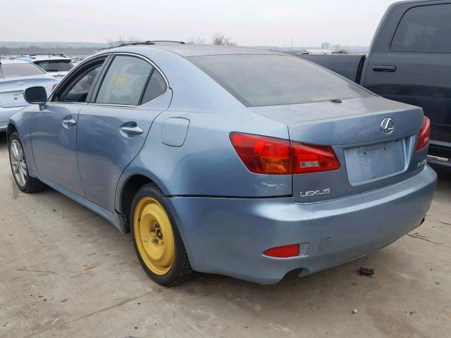 JTHBE262362003579 - 2006 LEXUS IS 350 BLUE photo 3