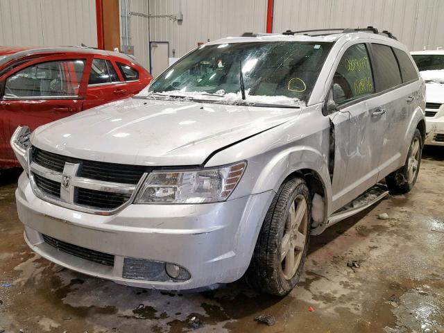 3D4GG67V19T586077 - 2009 DODGE JOURNEY R/ SILVER photo 2