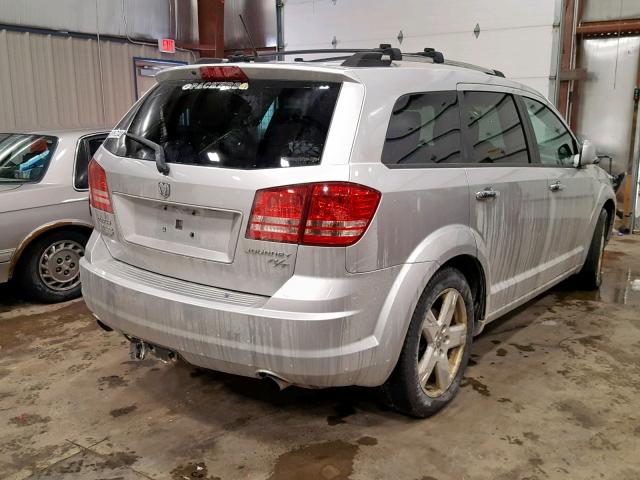 3D4GG67V19T586077 - 2009 DODGE JOURNEY R/ SILVER photo 4