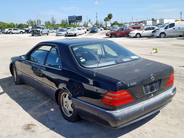 WDBGA70G3VA359649 - 1997 MERCEDES-BENZ S 500 BLACK photo 3