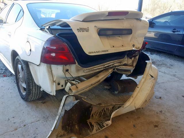 2G2WR524341343803 - 2004 PONTIAC GRAND PRIX WHITE photo 9