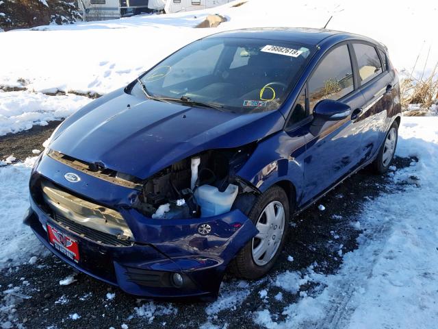 3FADP4GX3GM190400 - 2016 FORD FIESTA ST BLUE photo 2