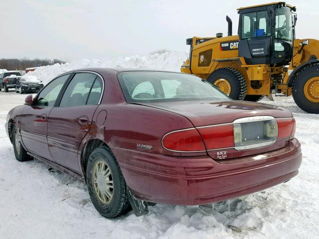 1G4HP54K024149135 - 2002 BUICK LESABRE CU MAROON photo 3