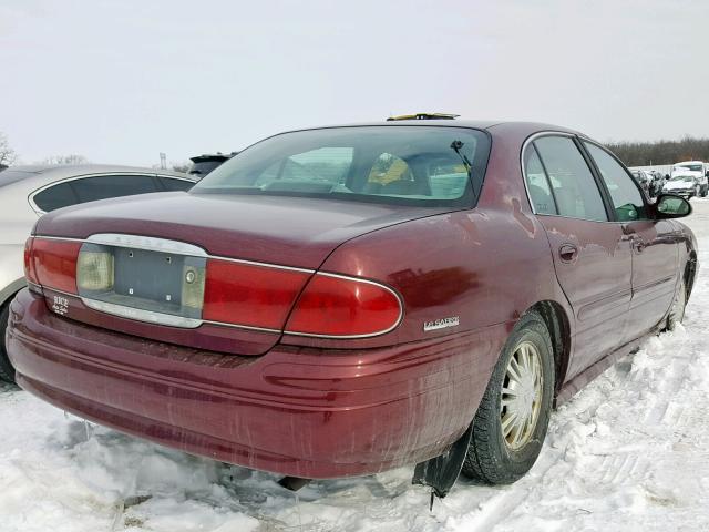 1G4HP54K024149135 - 2002 BUICK LESABRE CU MAROON photo 4